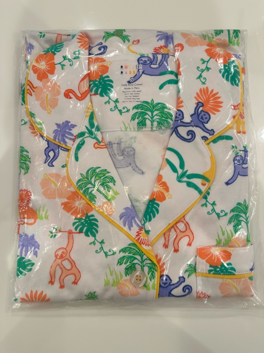 Roller Rabbit Jungle Party polo Pajama Set